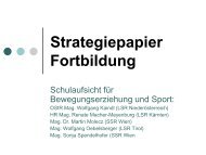 Strategiepapier Fortbildung - Bewegung und Sport in KÃ¤rntner ...