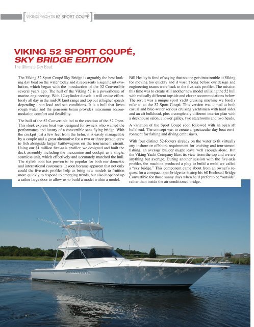 Viking 52 Sport Coupe Sky Bridge Edition - Viking Yachts
