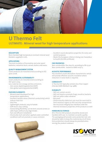 U Thermo Felt - Isover