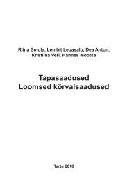 Tapasaadused Loomsed kÃµrvalsaadused