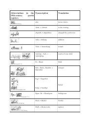 Abbreviations in the 19th-century parish registers Transcription ...