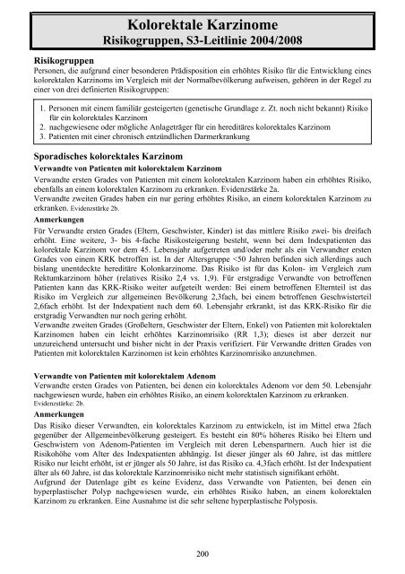 Kolorektale Karzinome - Klinik fÃ¼r HÃ¤matologie und Onkologie ...