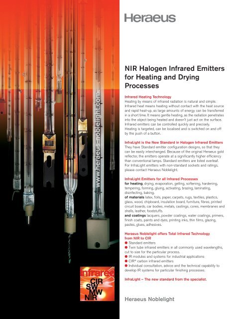 Product information Infralight NIR heaters (PDF 1.1 MB) - Tandem ...