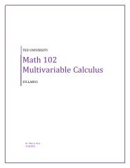 Math 102 Multivariable Calculus