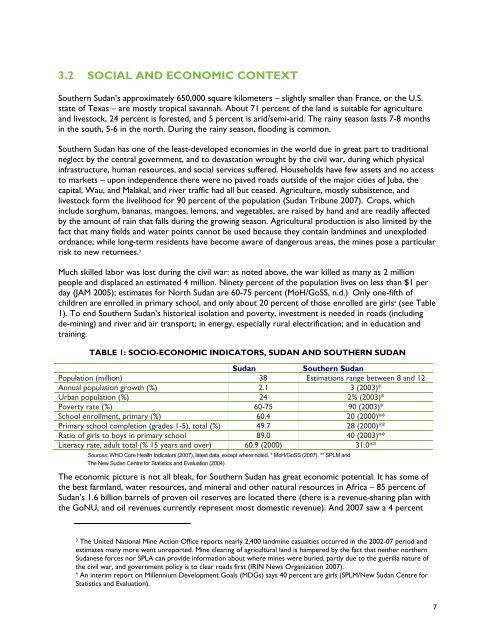 southern sudan health system assessment - Health Systems 20/20