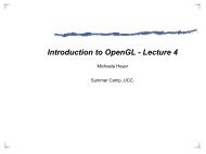 Introduction to OpenGL - Lecture 4