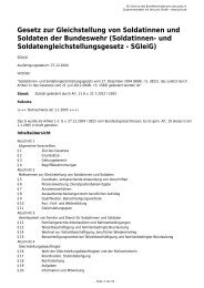 Gesetz zur Gleichstellung von Soldatinnen und Soldaten der ...