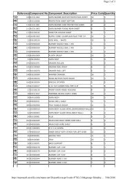 GWH50NG Spare Parts Listing - Euromaid