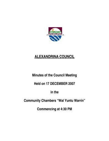 ALEXANDRINA COUNCIL - SA.Gov.au