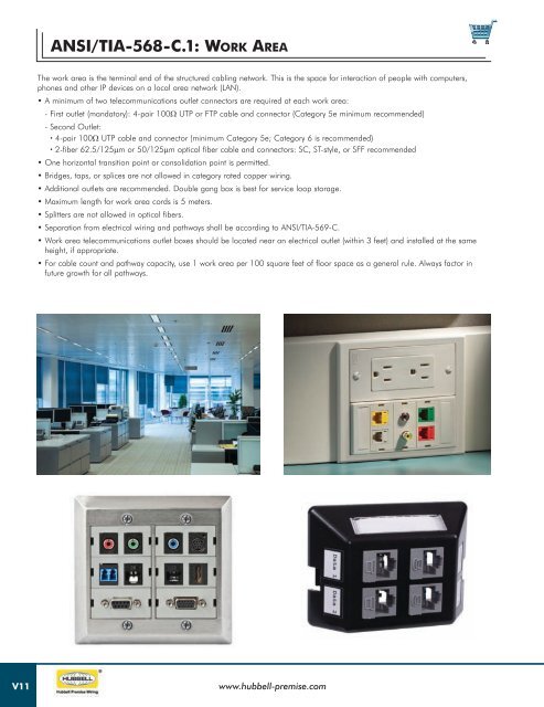 ANSI / TIA -568-C - Hubbell Premise Wiring