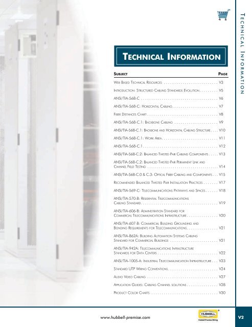 ANSI / TIA -568-C - Hubbell Premise Wiring