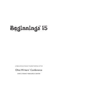 Beginnings 15 - Ohio Literacy Resource Center - Kent State University