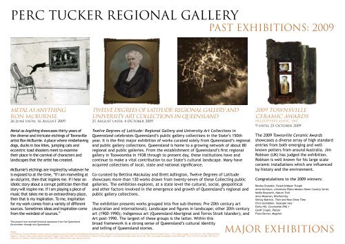 perc tucker regional gallery - Townsville City Council - Queensland ...