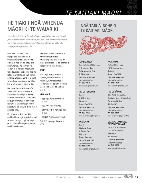 Download the PDF (4.9MB) - Te Puni Kokiri