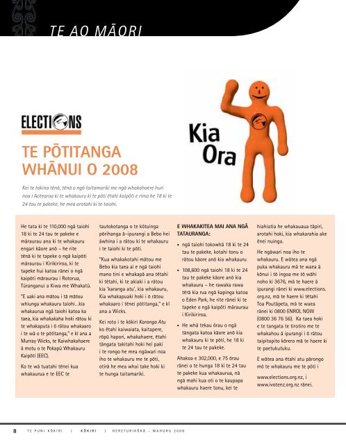 Download the PDF (4.9MB) - Te Puni Kokiri