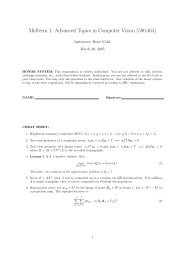 Midterm 1: Advanced Topics in Computer Vision (580.464)