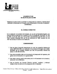 acuerdo nÂ° 300 del consejo directivo - InstituciÃ³n Universitaria de ...