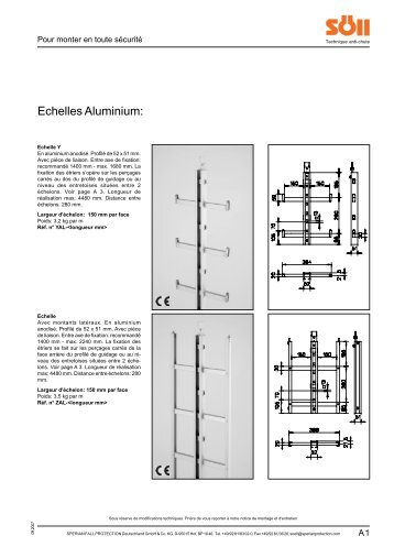 Chapitre A : Echelles aluminium - Antec