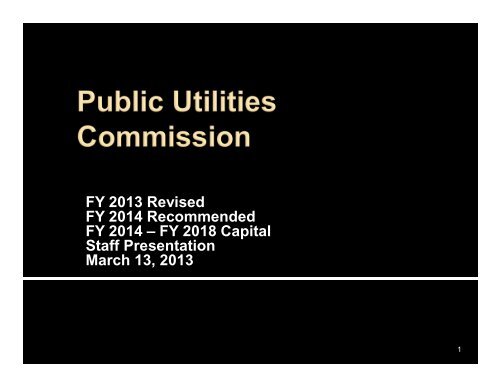 Public Utilties Commission FY 2014 - State