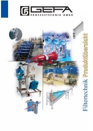 Produktübersicht - GEFA Processtechnik GmbH