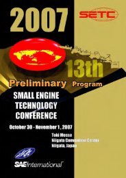 2007 - Small Engine Technology Conference SETC