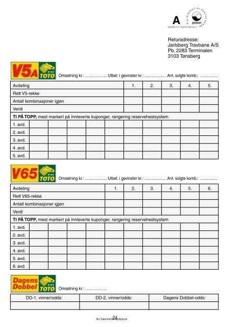 komplett baneprogram - Jarlsberg Travbane