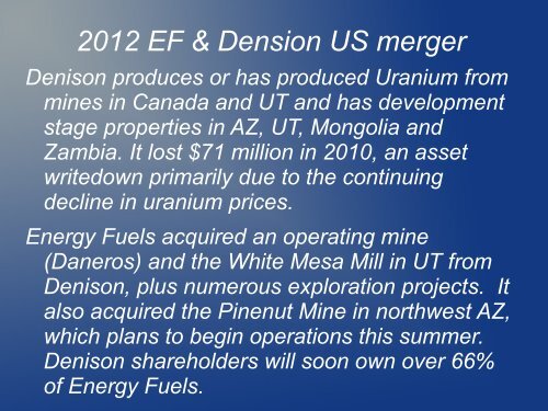 The Uranium Mining Industry and The Uravan ... - Uranium Watch