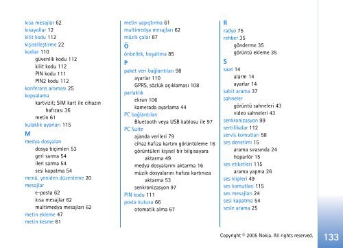 Nokia N70 cihazınız - File Delivery Service - Nokia