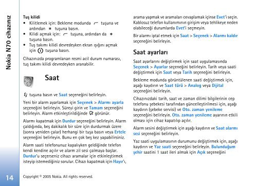 Nokia N70 cihazınız - File Delivery Service - Nokia