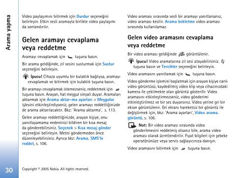 Nokia N70 cihazınız - File Delivery Service - Nokia