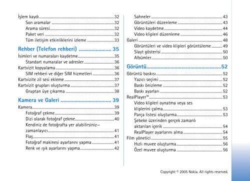 Nokia N70 cihazınız - File Delivery Service - Nokia