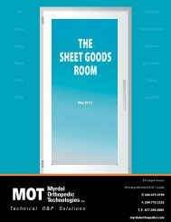 THE SHEET GOODS ROOM - Myrdal Orthopedics Technologies