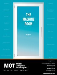 THE MACHINE ROOM - Myrdal Orthopedics Technologies