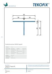 ProduktdatenblÃ¤tter TEKOFIX Tragprofile - BEMO