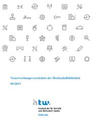 Mai 2013 [PDF] - ZE Hochschulbibliothek - HTW Berlin