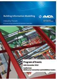 Building Information Modelling Program of Events