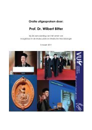 Oratie uitgesproken door: Prof. Dr. Wilbert Bitter - Falw.vu