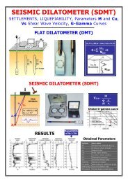 SEISMIC DILATOMETER (SDMT) - Marchetti DMT