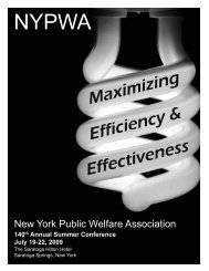 Summer 2009 - New York Public Welfare Association