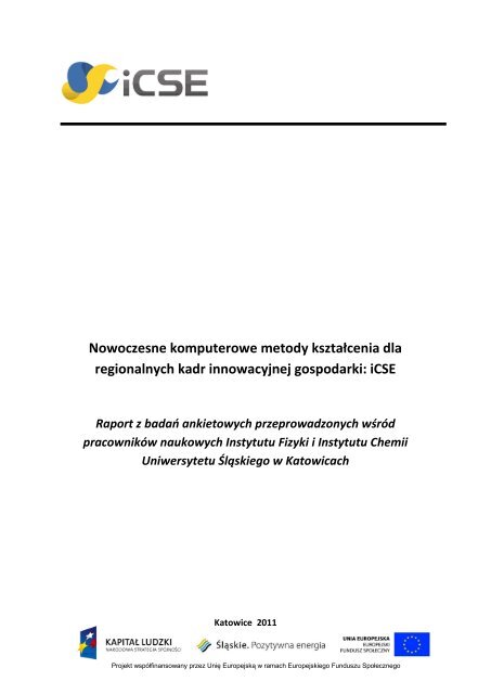 Raport z badań ankietowych przeprowadzonych wśród ... - iCSE