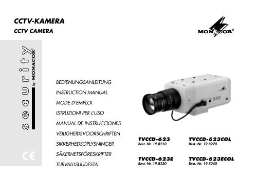 CCTV-KAMERA - Monacor