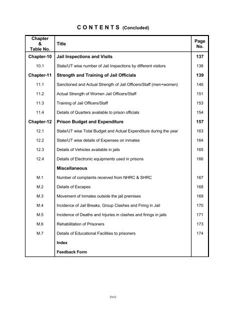 prison statistics india 2011 - National Crime Records Bureau