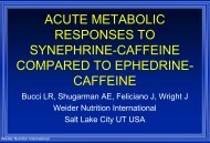 ACUTE METABOLIC RESPONSES TO SYNEPHRINE-CAFFEINE ...