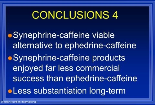 ACUTE METABOLIC RESPONSES TO SYNEPHRINE-CAFFEINE ...