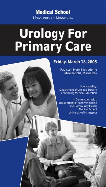 Urology Brochure2 2005 - University of Minnesota Continuing ...