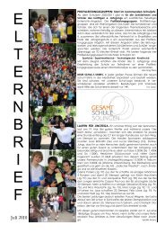 Elternbrief Juli 2010 - Gesamtschule Solingen