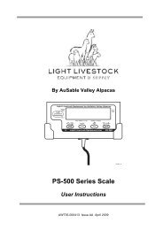 PS-500 Series Scale - Light Livestock Equipment