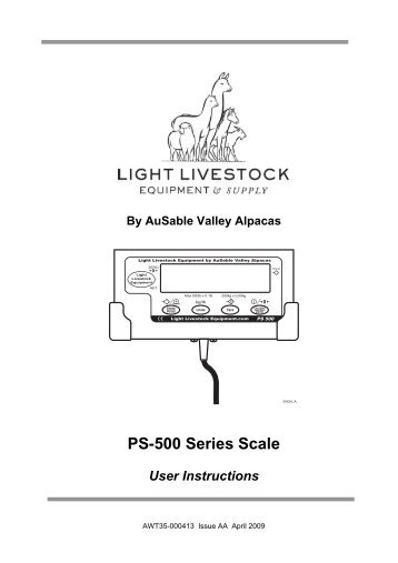 PS-500 Series Scale - Light Livestock Equipment