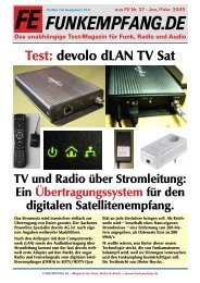 Test: devolo dLAN TV Sat - Radio-Scanner