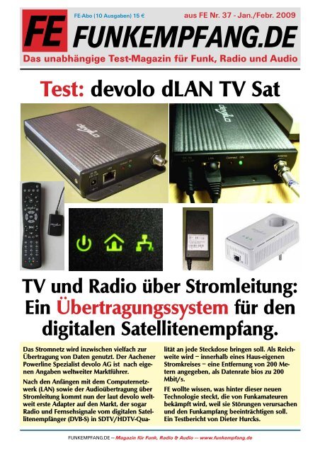 Test: devolo dLAN TV Sat - Radio-Scanner